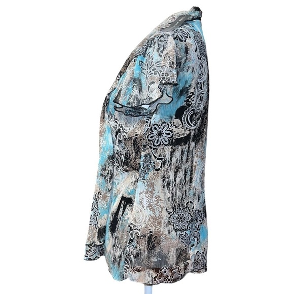 NWT - Sara Michelle - Paisley and Floral Blouse - Size Medium - Picture 2 of 8